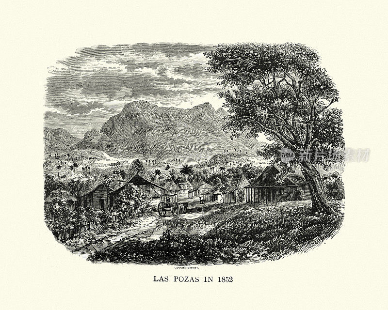 古巴的Las Pozas, 1852年